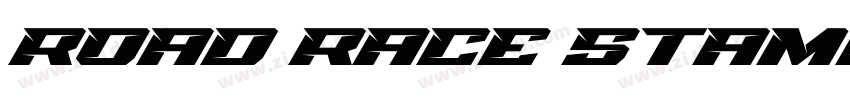 Road Race Stamp字体转换